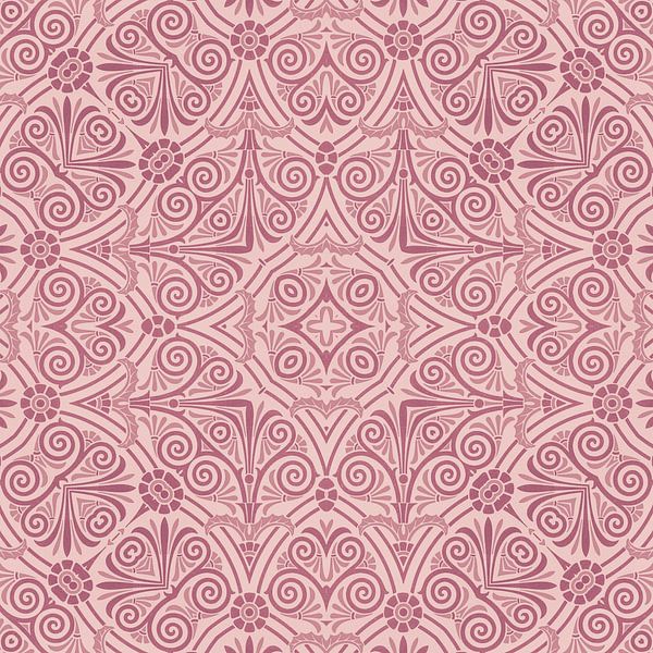 Pink Art Deco Design by Andrea Haase