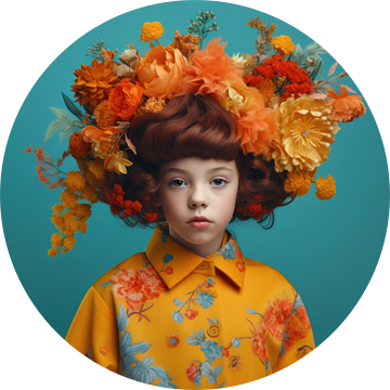 Fine art portret van een jong meisje van Carla Van Iersel