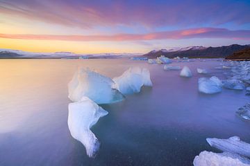 Der Eisschollensee Jökulsárlón in Island während einer schönen
