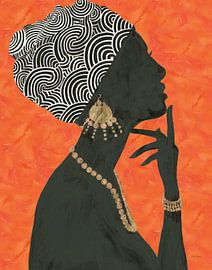 Graceful Majesty I Oranje, Emily Adams van Wild Apple