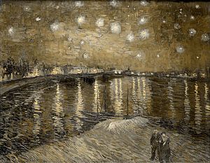 Sterrennacht boven de Rhône van Vincent van Gogh in een nieuw jasje