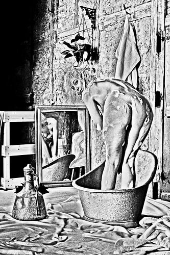 The bathroom in the barn