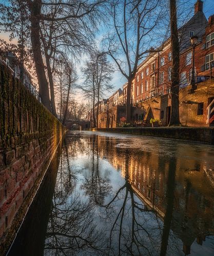 Nieuwe gracht op een ijzig koude ochtend van Verliefd op Utrecht