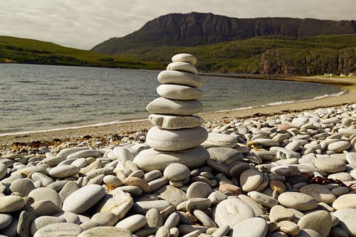 Stenen toren op Ardmair Point
