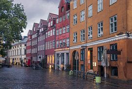 La magnifique place Grabrodretorv à Copenhague à l'heure bleue, Danemark sur PhotoCluster