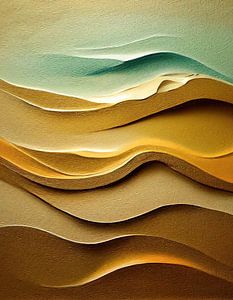 Gewellter Sand von Bert Nijholt