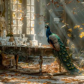 Peacock in sunlight by ArtsbyPol