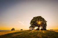 Kapel op heuvel bij Muglhof bij Weiden in der Oberpfalz
