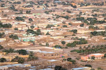 Soedanese kleine stad bij de Nijl van Frank Heinz