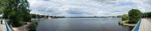 Blick auf die Aussenalster (Breitwandfoto)