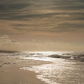 Moody beach van Corine Harkes