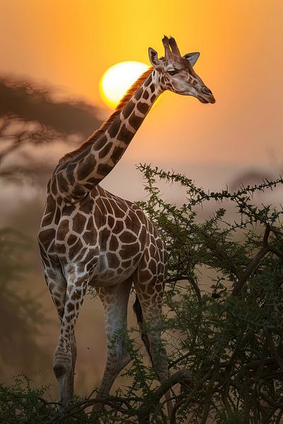 Giraffe von Poster Art Shop