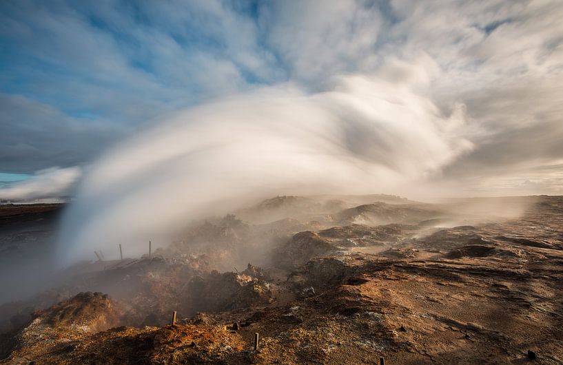 The hot spring Gunnuhver by Gerry van Roosmalen