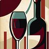 Rotwein - Pop Art von drdigitaldesign