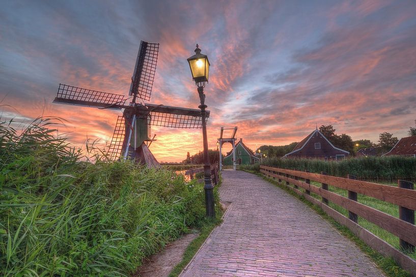 Zaanse Schans at sunrise by John Leeninga