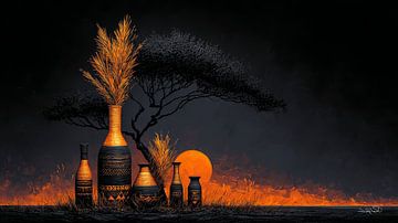 african-black-gold-orange