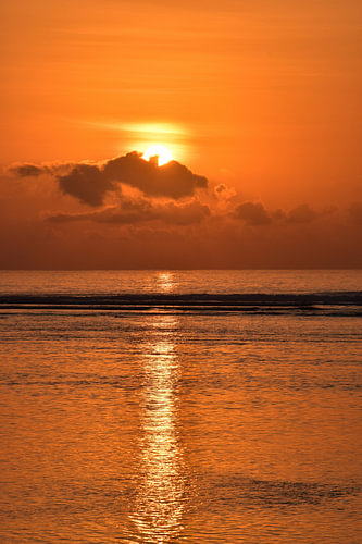 Vroege ochtendzon op Bali