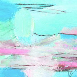 Colour song 5 in turquoise by Claudia Gründler