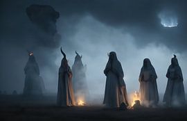 The Witches' Circle in the mist. by Brian Morgan