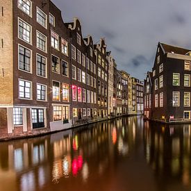To the beautifully lit Amsterdam canals! by Peter Haastrecht, van