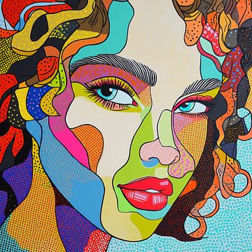 Popart Portret van Ellen Novara-da Lima
