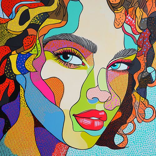 Portrait pop art