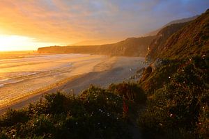 Coucher de soleil sur la côte de l'Oregon