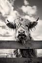 Portret van Schotse Hooglanders op de boerderij van Thilo Wagner thumbnail