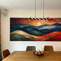 Klantfoto: Zonsopkomst Abstract van Kunst Kriebels, als ArtFrame