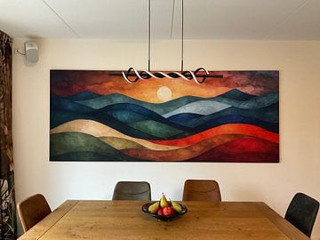 Klantfoto: Zonsopkomst Abstract van Kunst Kriebels