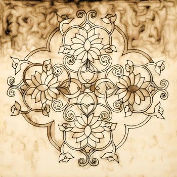 Bloemmotief Arabische kunst -Islamitische kunst