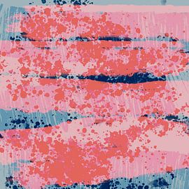 Lebendige Pastell-Harmonien: Fröhliche Pinselstrich-Abstraktion von Dina Dankers