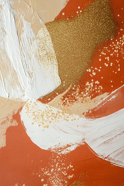 Abstrakte Textur mit Terrakotta-Farben von Imperial Art House