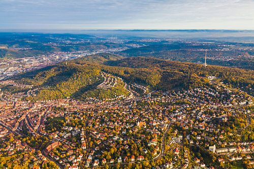 Flight via Stuttgart-Ost by Werner Dieterich