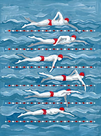 Schwimmer in Bewegung von HUGO