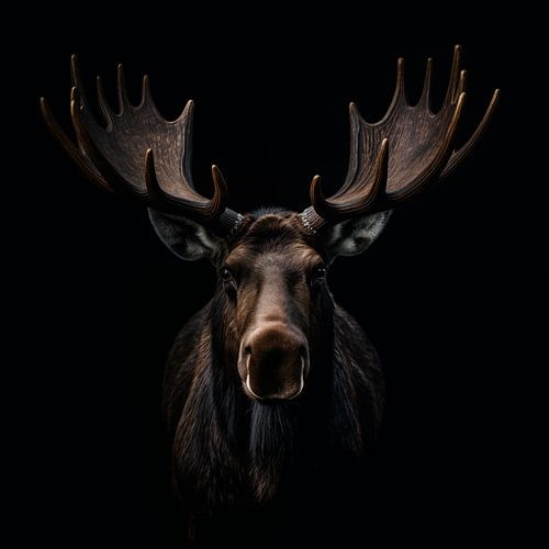 Moose portrait