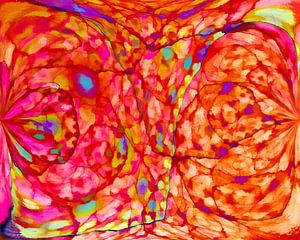 Orange aquarell design