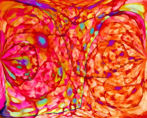 Orange aquarell design