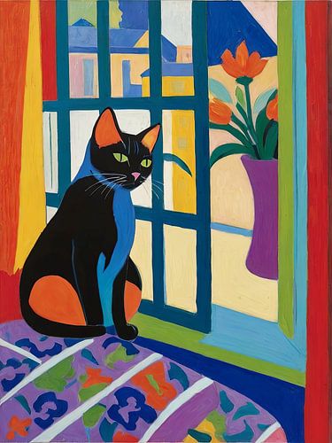 Kat bij het raam Stijl Henri Matisse
