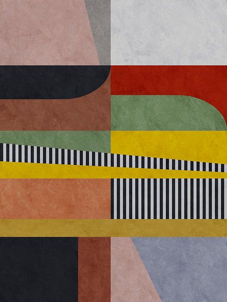 Abstracte strepen 2 van Georgia Chagas