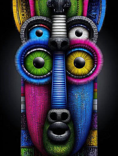 PopArt Tribal Mind - Masker van de vier ogen