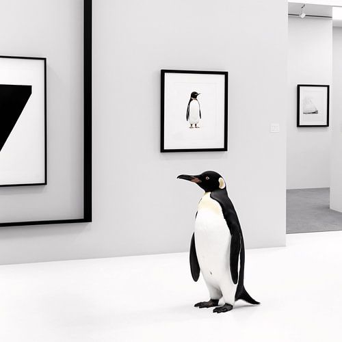 Visiteur noir et blanc