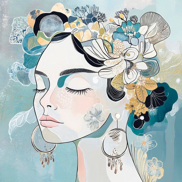 Bloesempracht in een zachte droom van Poster Art Shop