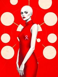 Stärke in Scharlachrot: Für Brustkrebskämpferinnen von A.D. Digital ART