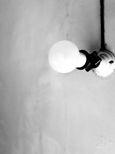 Minimalistisch licht: Zwart-wit idee