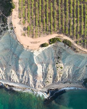 Falaises de Luz dans la région de l'Algarve au Portugal sur David Gorlitz