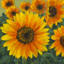 Champ rempli de tournesols éclatants, n° 3 sur Karen Kaspar