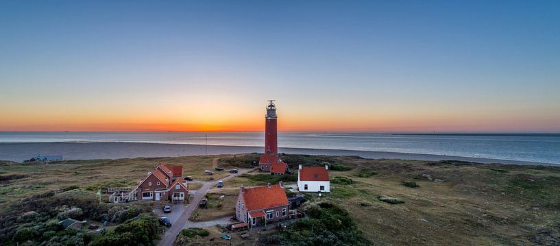 Eierland Texel lighthouse sunset by Texel360Fotografie Richard Heerschap