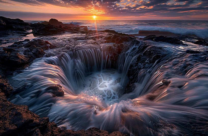 Magische Stunde am Meer von fernlichtsicht