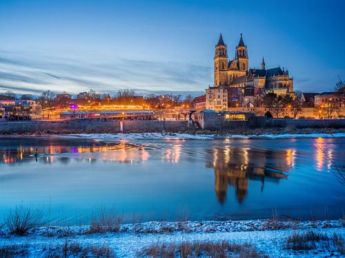 Une soirée d'hiver à Magdebourg